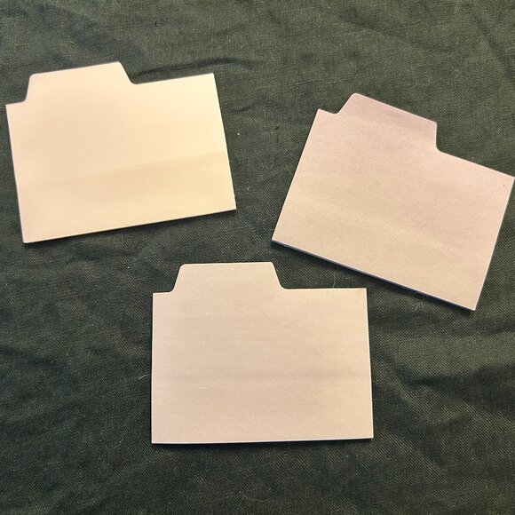 Set of 3 side tab sticky note page dividers - Picture 1 of 3